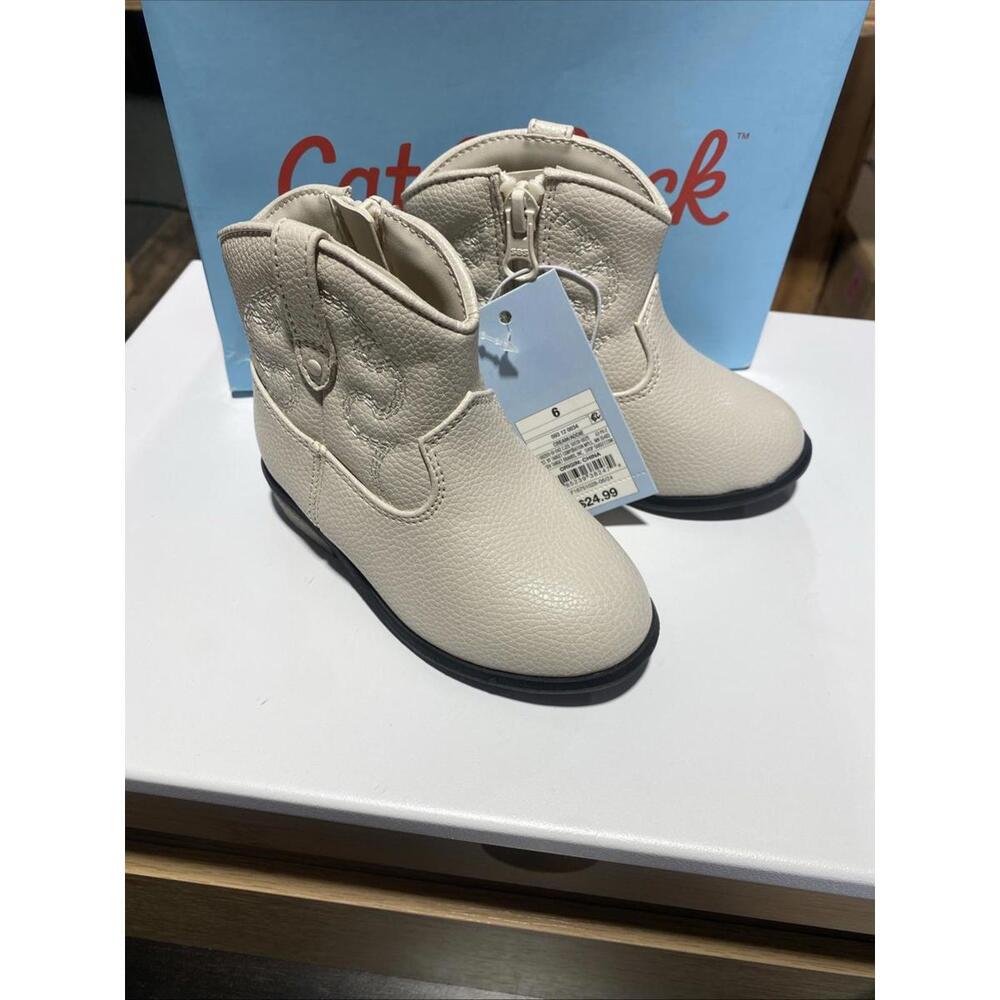 Cat And Jack Toddler Size 6 Cream/addie Boots
